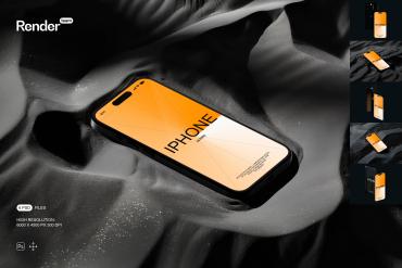 iPhone 15 Pro Mockup Set
