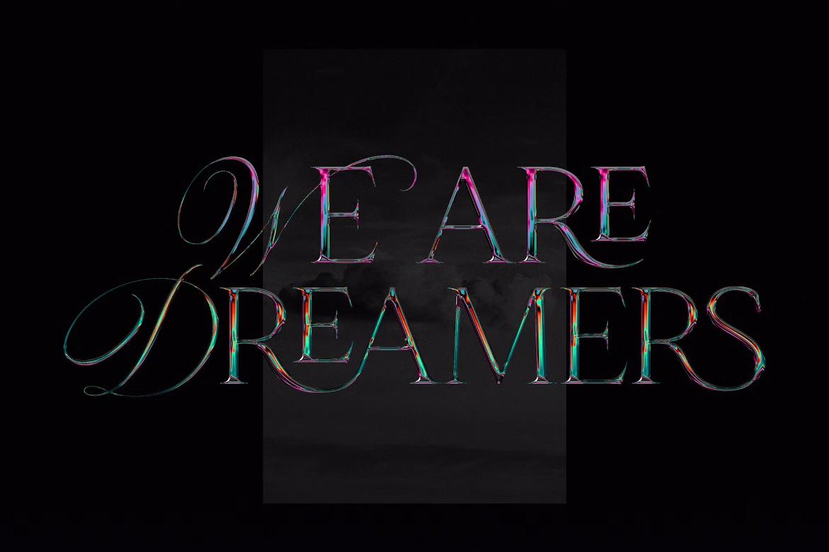 Futurist Neon Chrome Effect