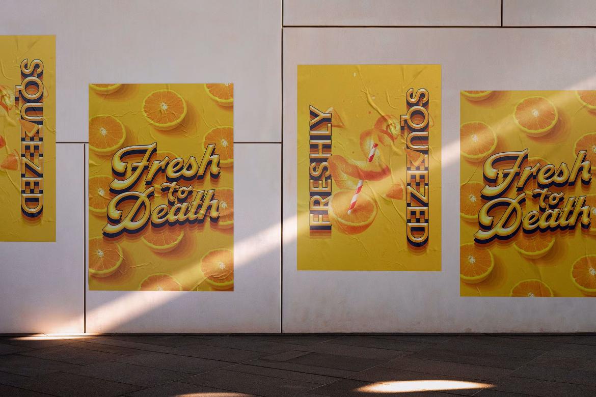 Citrus Retro Text Effect
