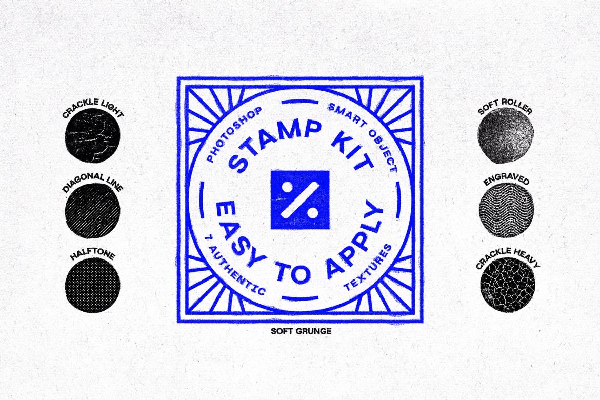 Stamp Effect (7 Ink Textures)