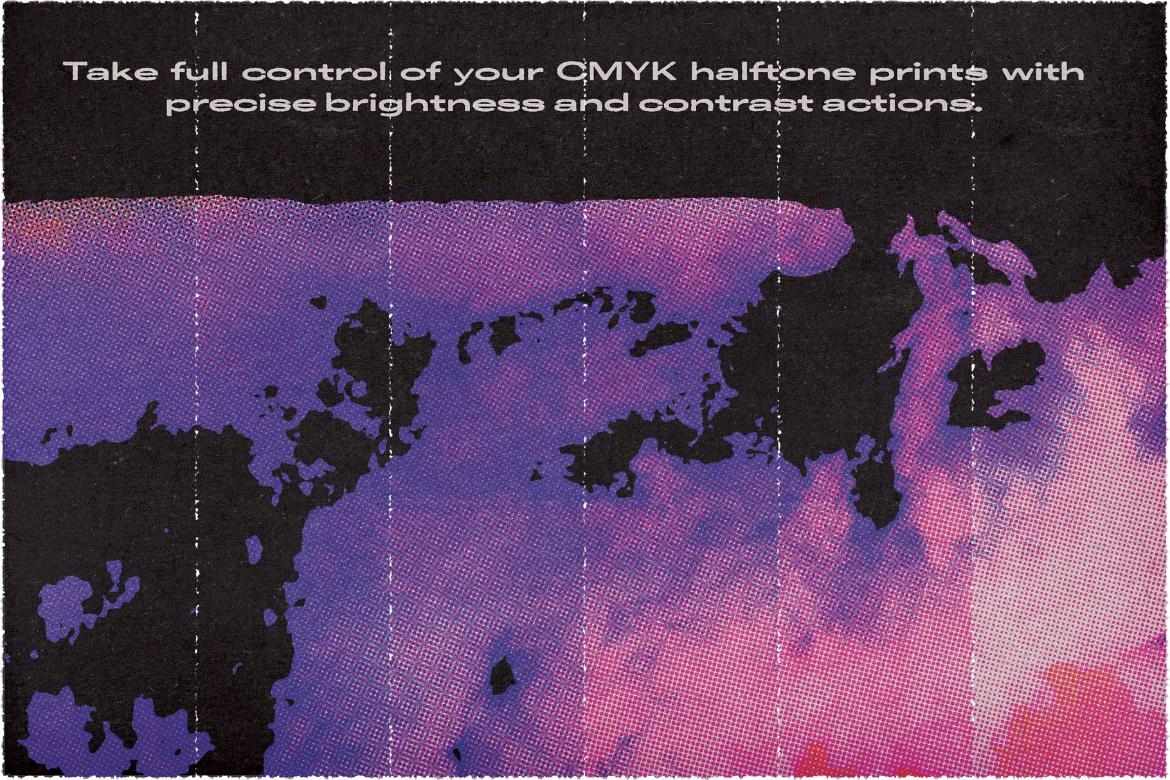True CMYK Halftone Template