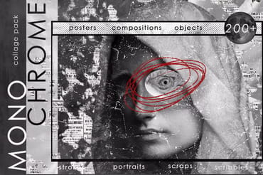 Monochrome Collage Pack