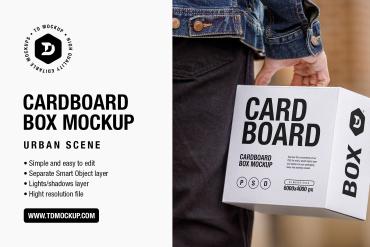Cardboard Box Mockup