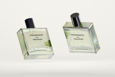 Glass Perfume Bottle Mockup
