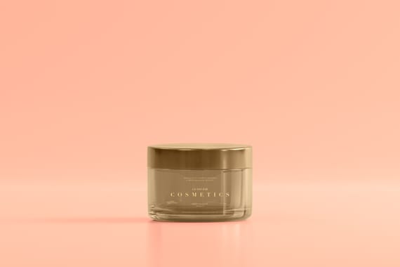  Cosmetic Glass Jar Mockup Set