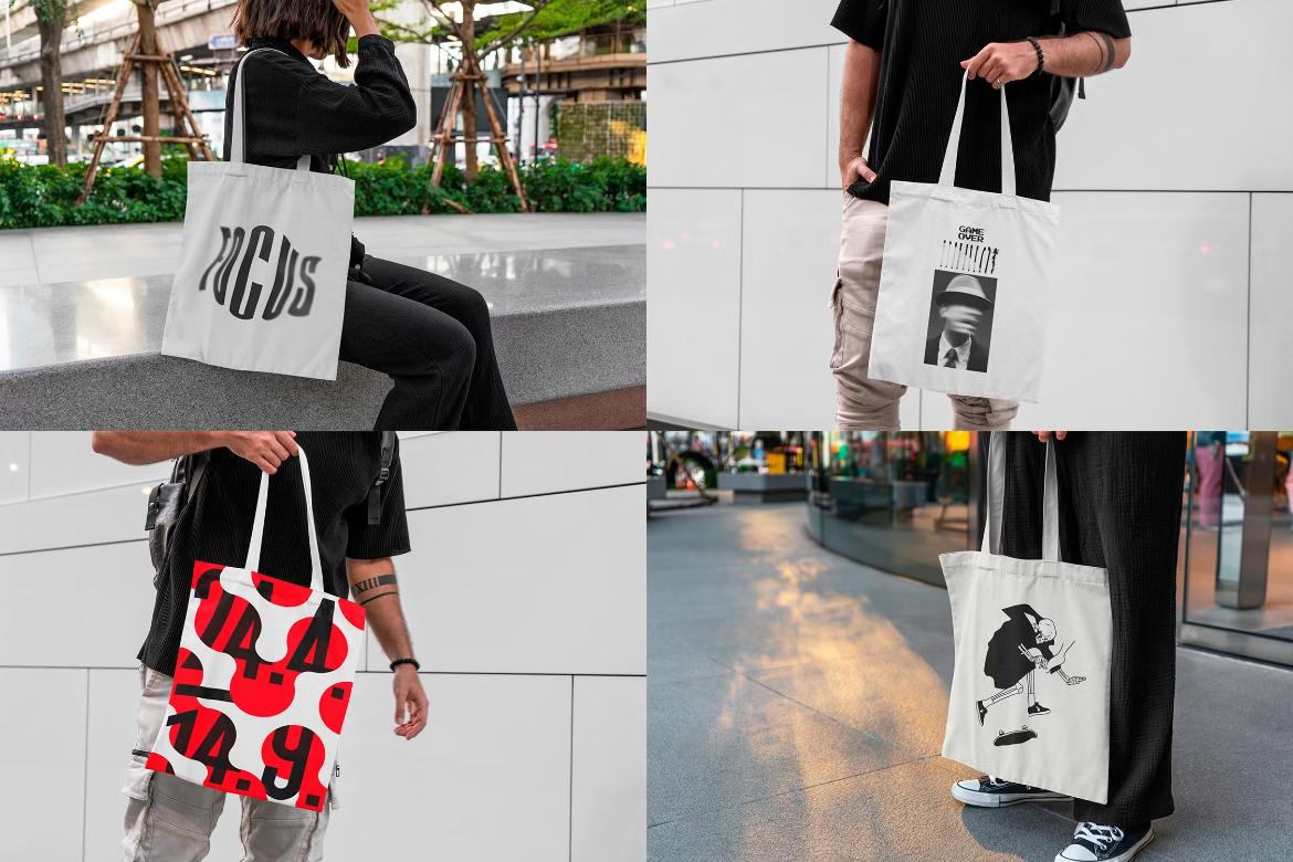 Tote Bag Urban Mockups