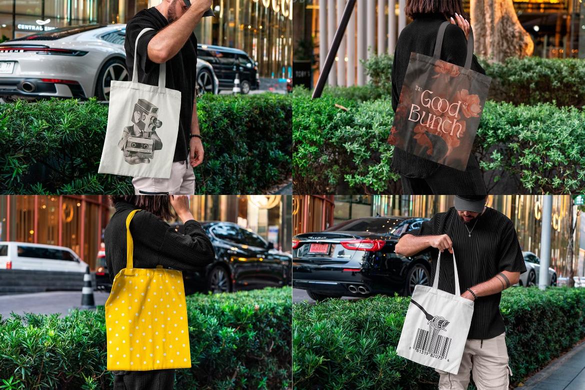 Tote Bag Urban Mockups