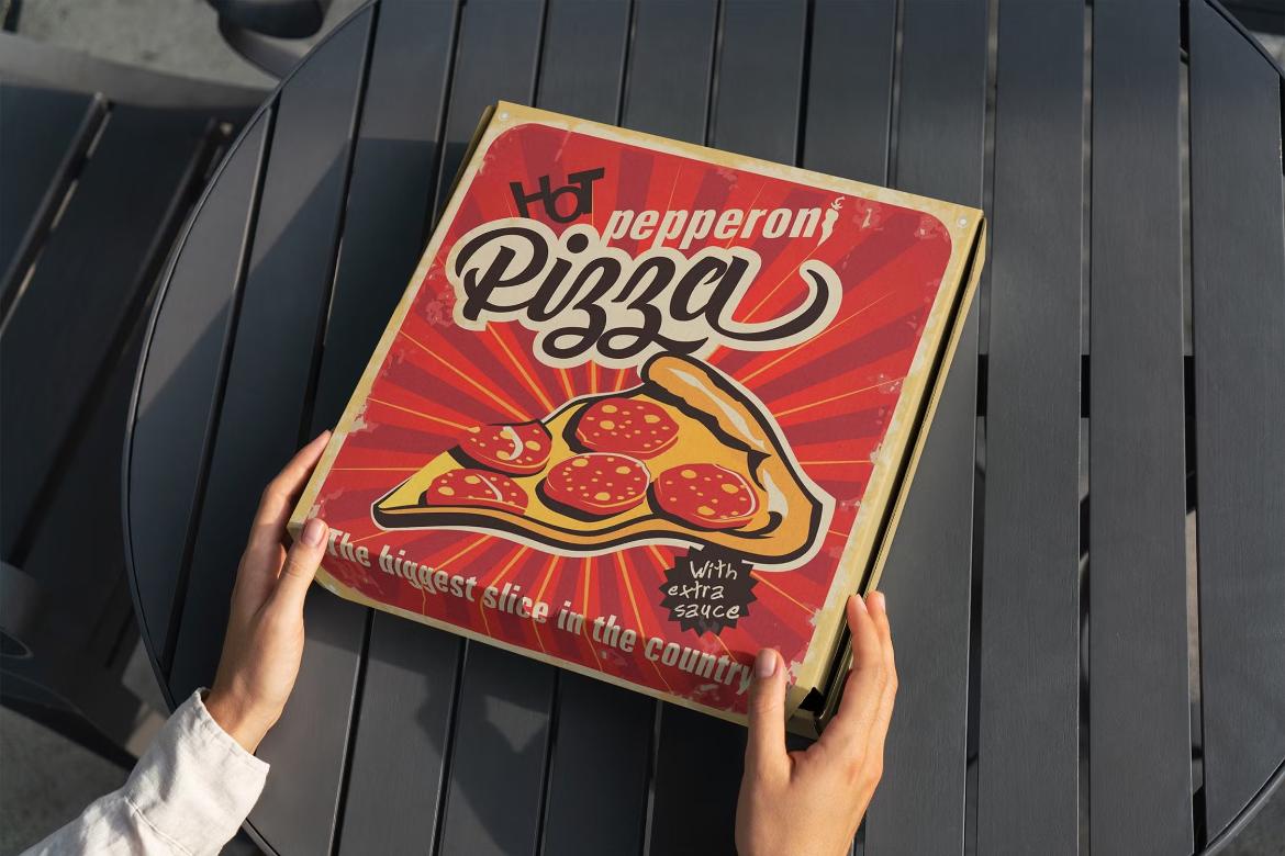 Pizza Box Mockups Set