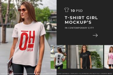 Woman T-Shirt Mockups