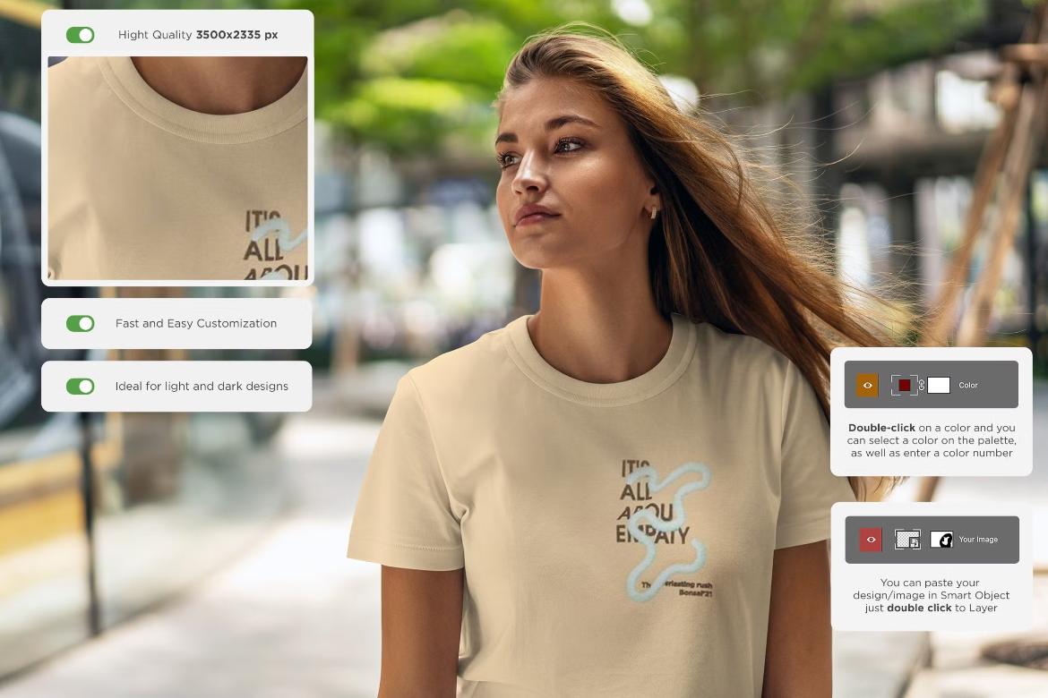 Woman T-Shirt Mockups