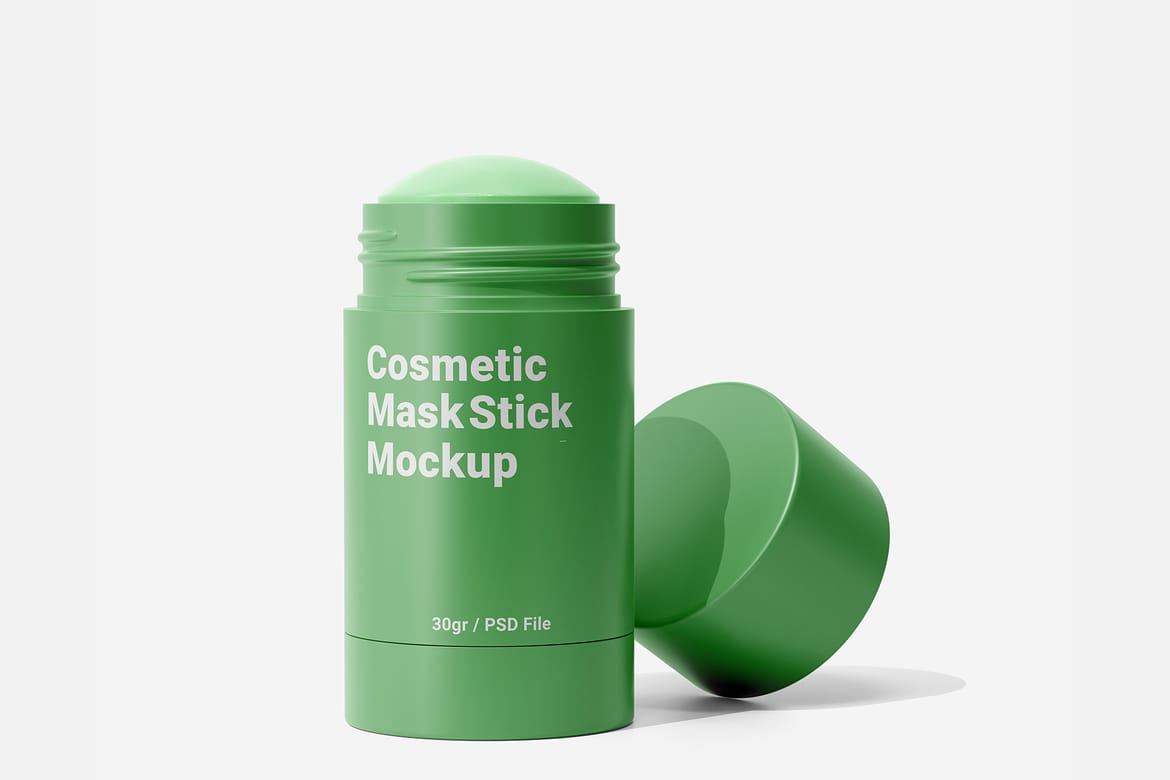 30gr Cosmetic Clay Mask Stick Mockup Vol.1