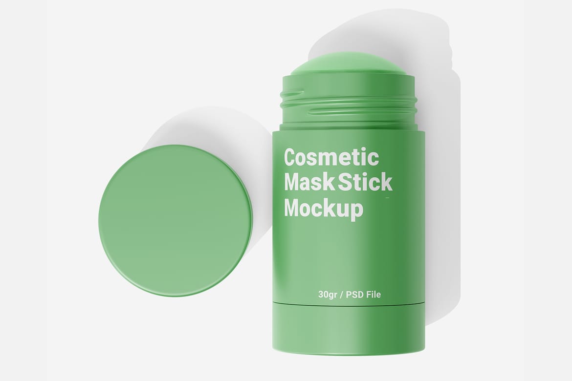 30gr Cosmetic Clay Mask Stick Mockup Vol.1