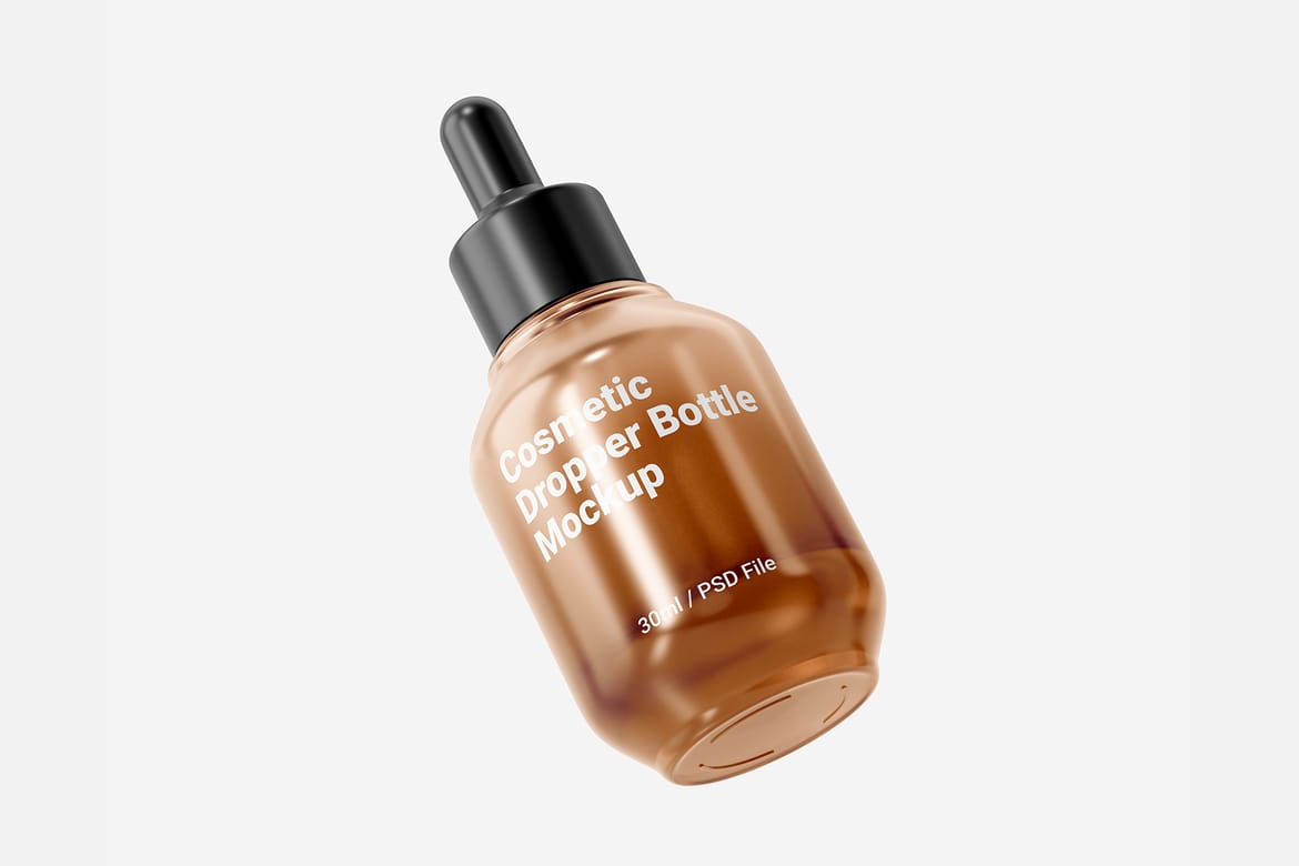 30ml Cosmetic Glass Dropper Bottle Mockup Vol.1