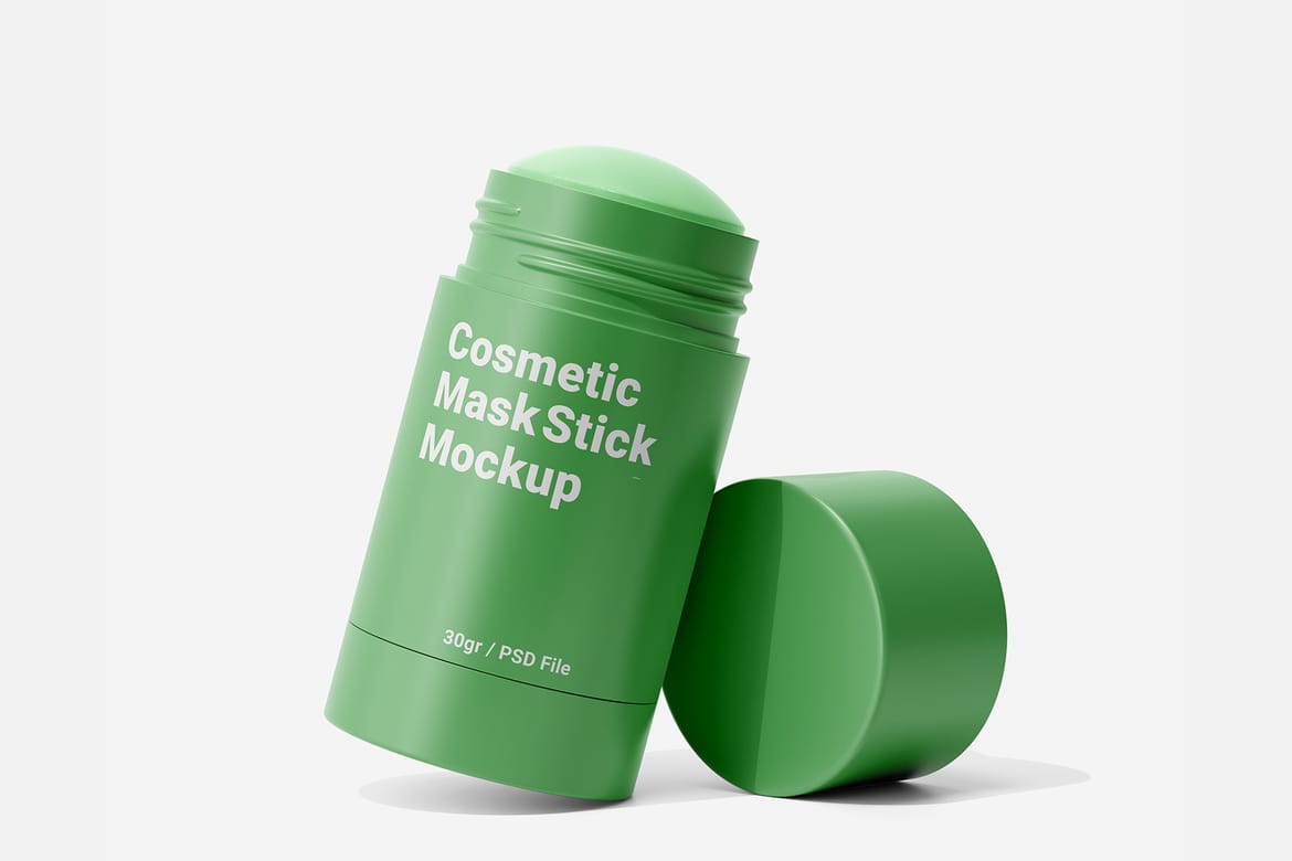 30gr Cosmetic Clay Mask Stick Mockup Vol.1