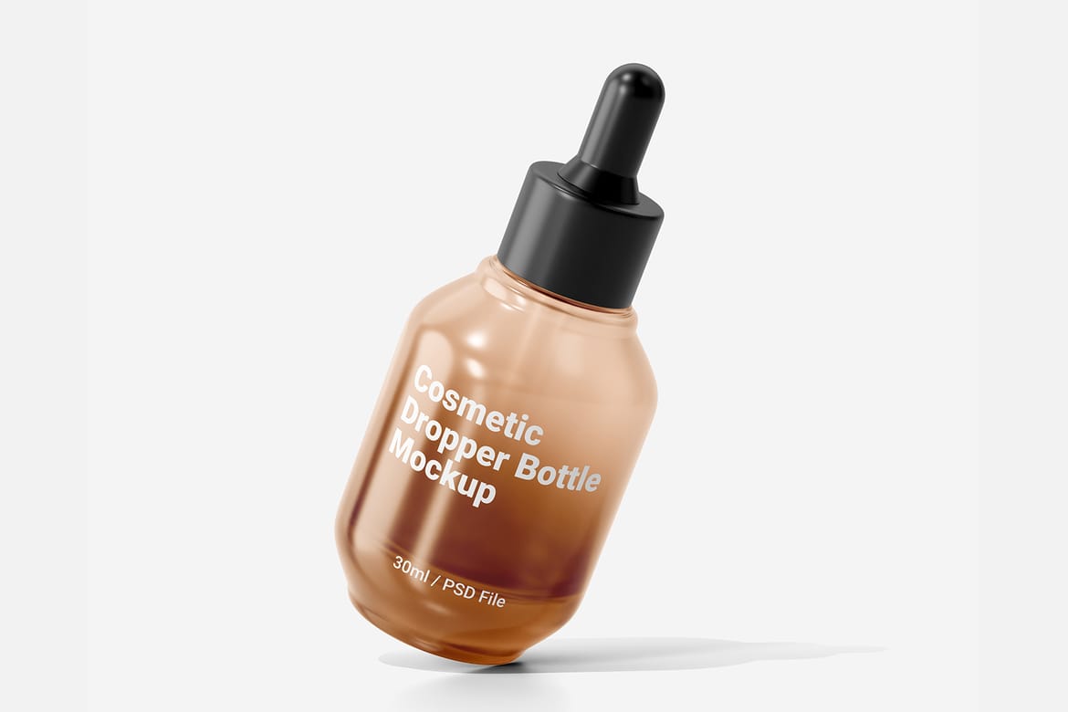 30ml Cosmetic Glass Dropper Bottle Mockup Vol.1