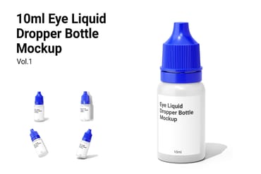 10ml Eye Liquid Dropper Bottle Mockup Vol.1