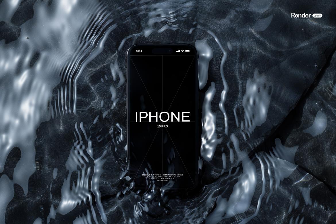 iPhone 15 Pro Mockup Set