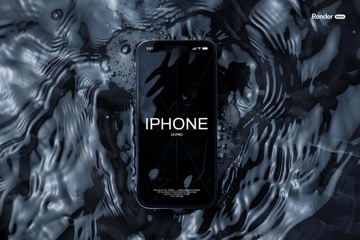 iPhone 15 Pro Mockup Set