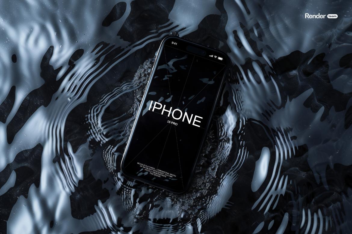 iPhone 15 Pro Mockup Set