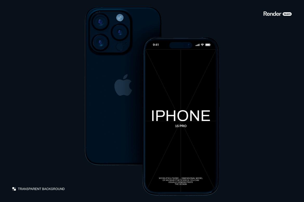 iPhone 15 Pro Mockup Set