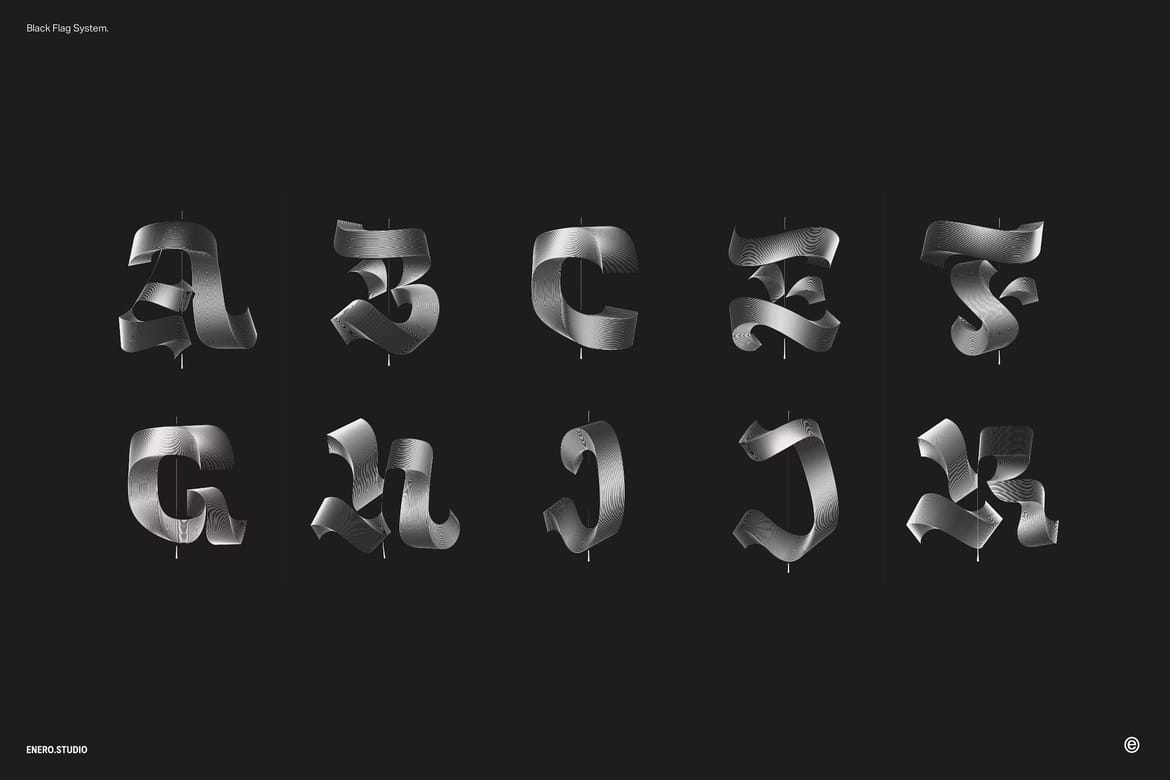 Illuminated Black Letters