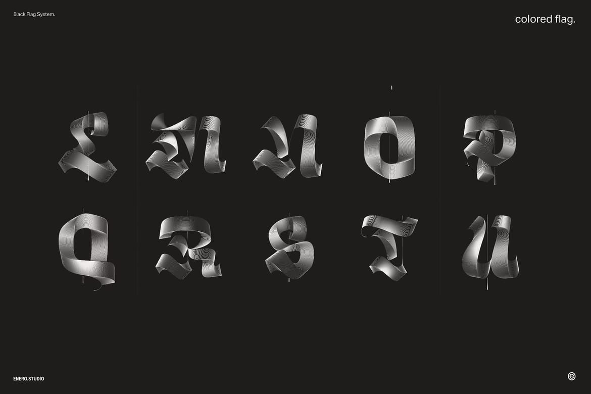 Illuminated Black Letters