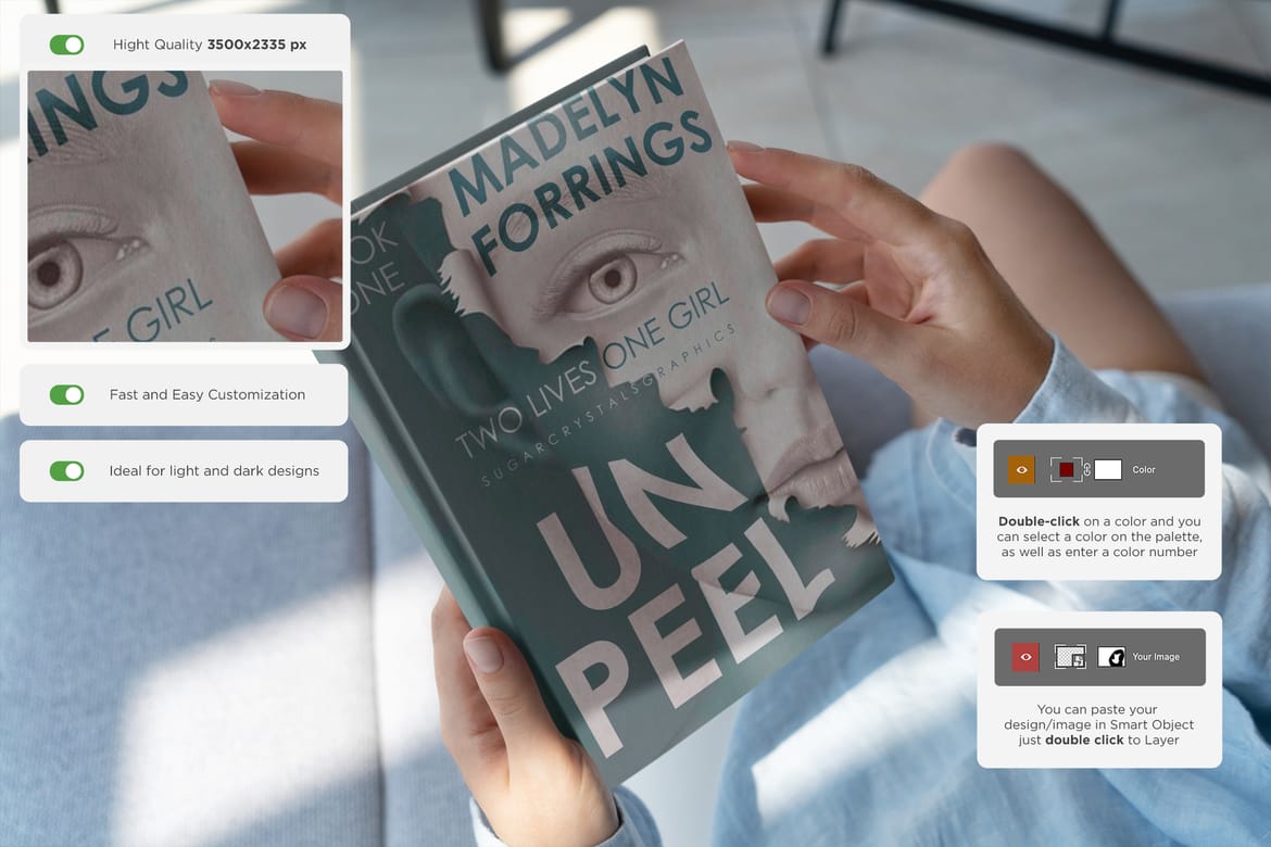 Book HardCover Mockups vol3
