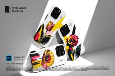 iPhone 15 Pro Case Free Mockup