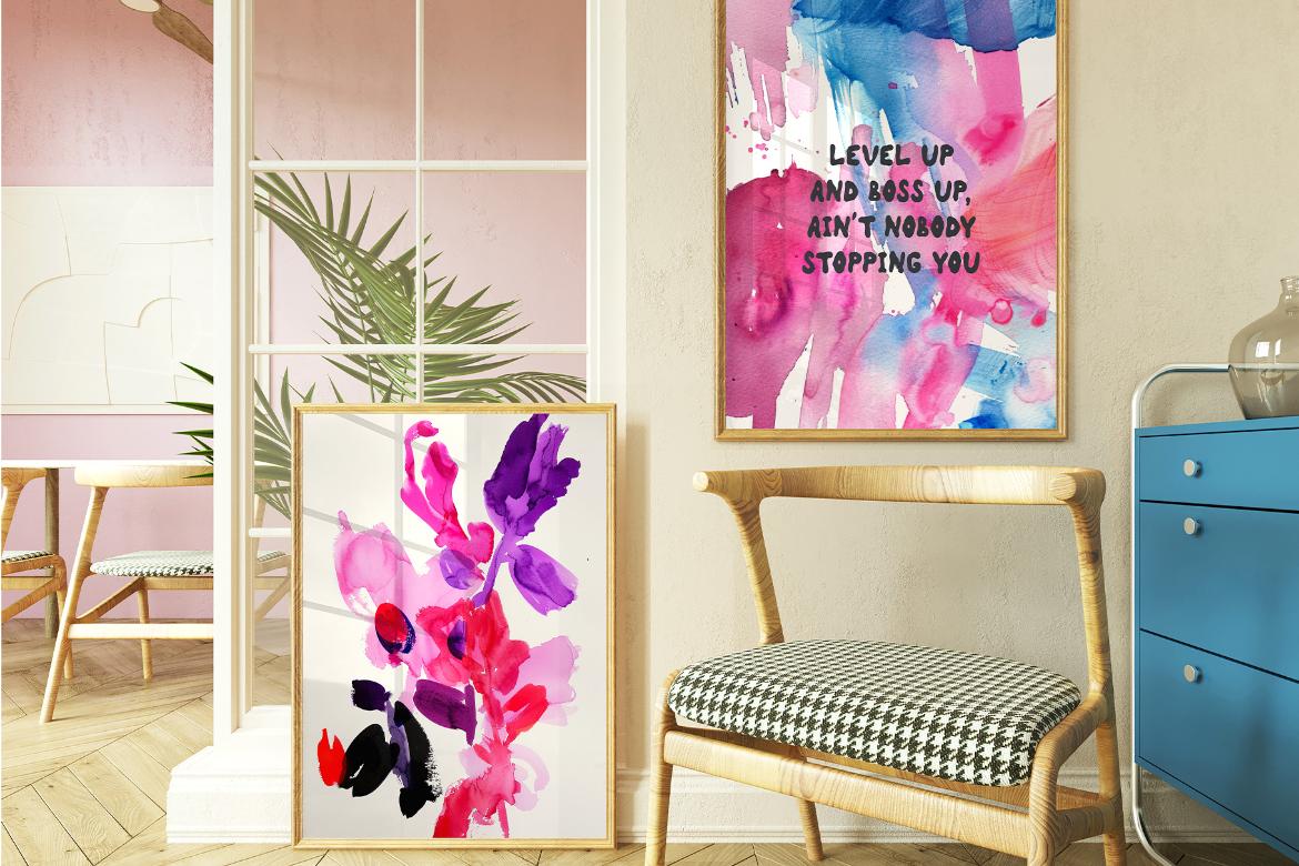 55 Bright Colorful Watercolor PRINTS