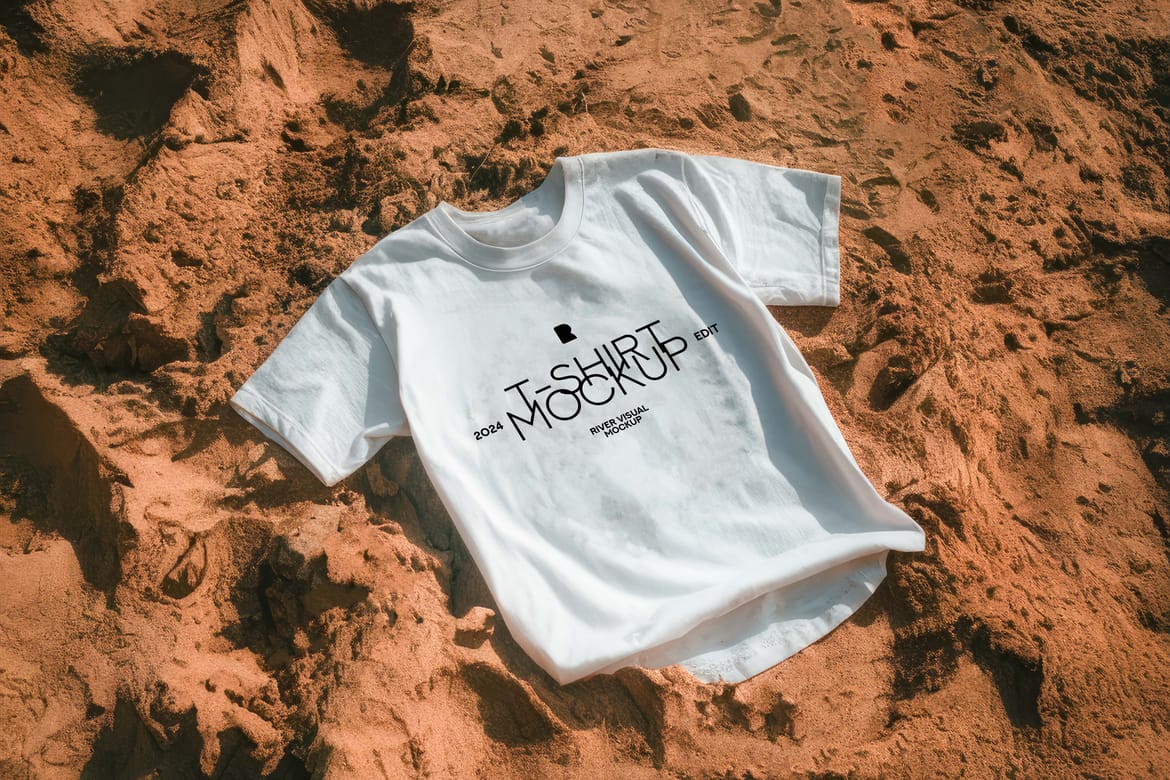 Sand T-Shirt Mockup