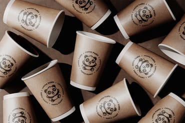 Kraft Paper Coffee Cup Mockup
