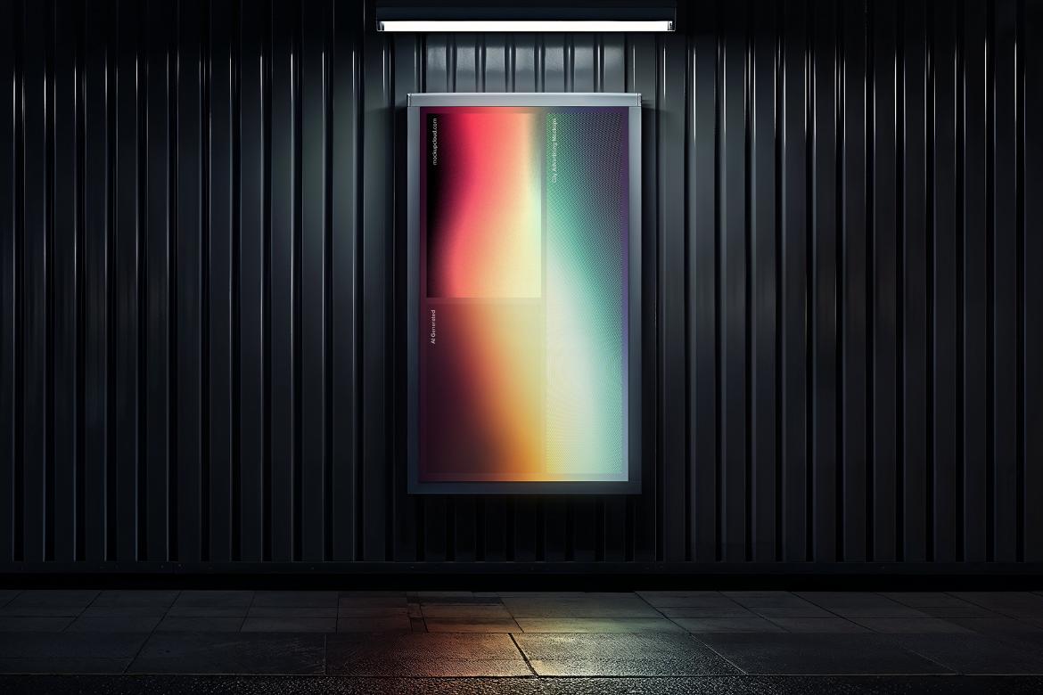 Digital Screen Advertising Mockup Scene 17