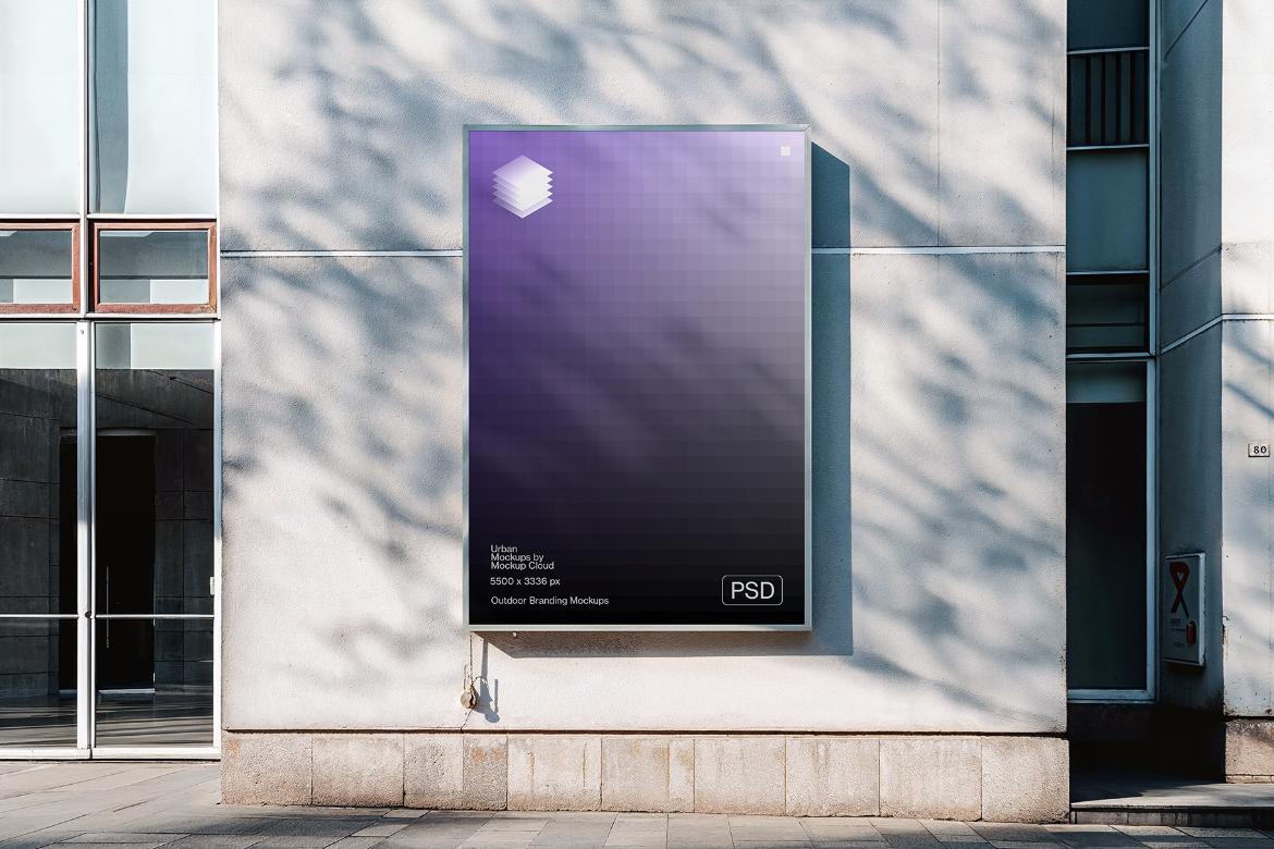 Signboard Advertising Mockup Scene 14