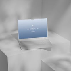 Monochrome Macbook Pro 16 Animated Mockup