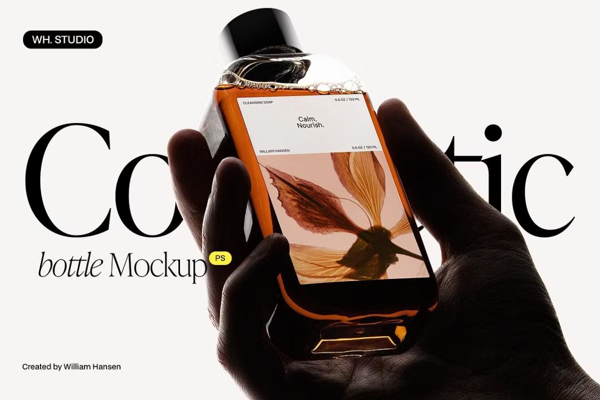Cosmetic Bottle Mockup WH