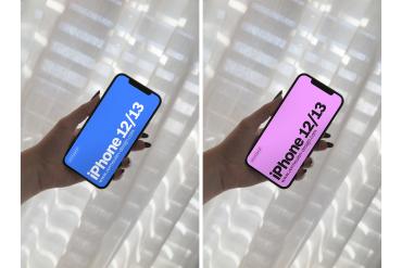 iPhone 12/13 realistic Mockup / W01|07
