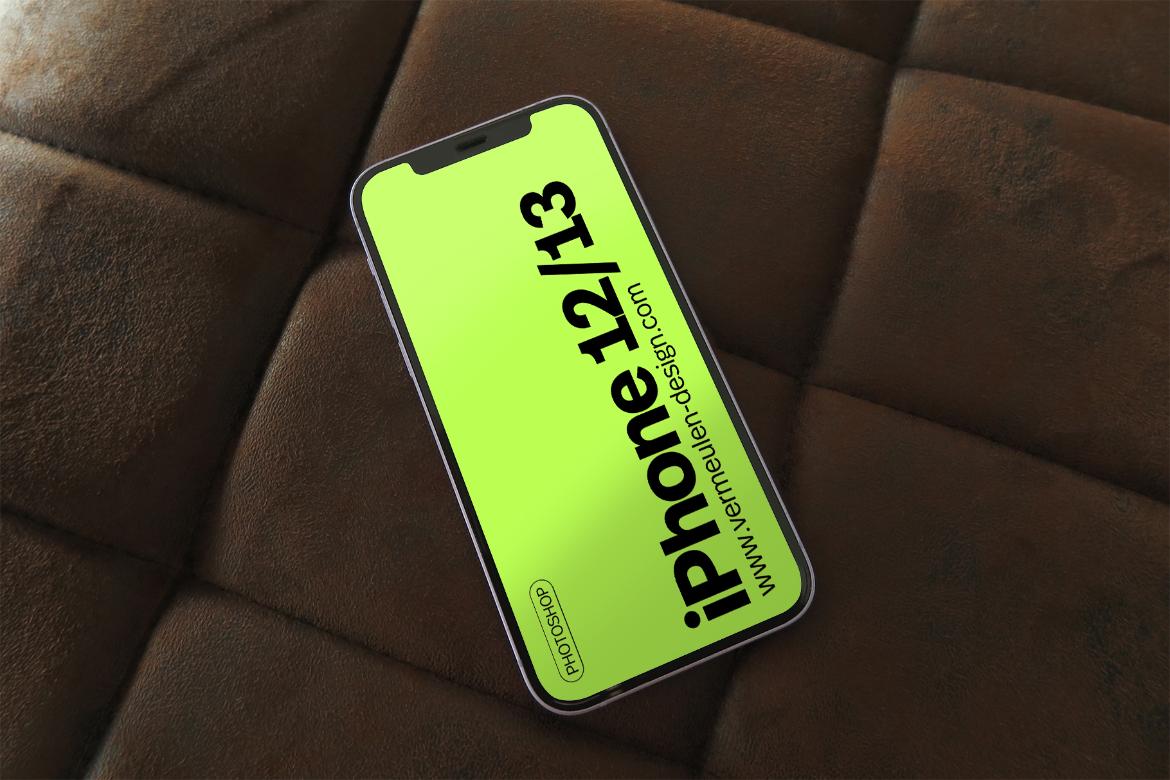iPhone 12/13 realistic Mockup / W01|08