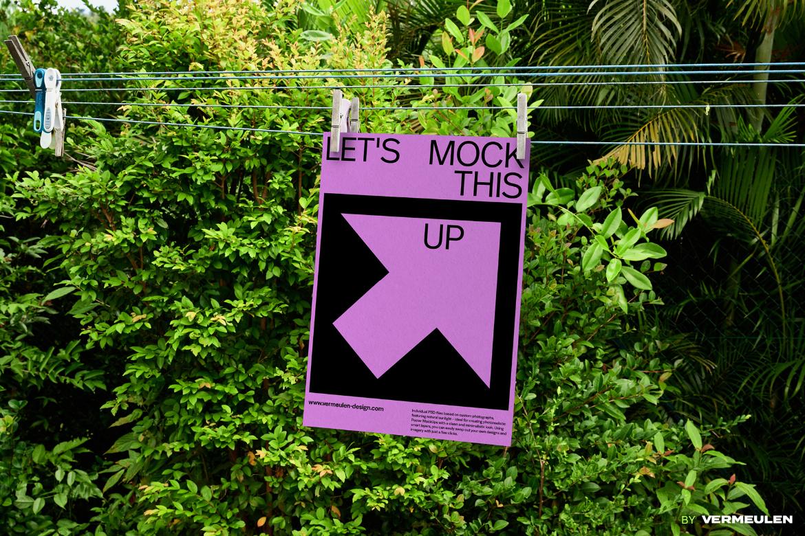 A3 Poster realistic Mockup / GW01|09