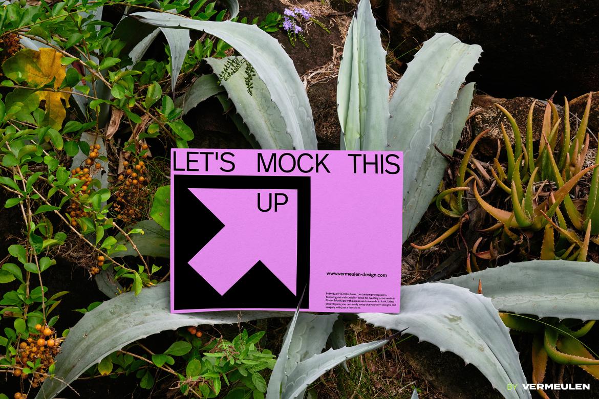 A3 Poster realistic Mockup / GW01|01