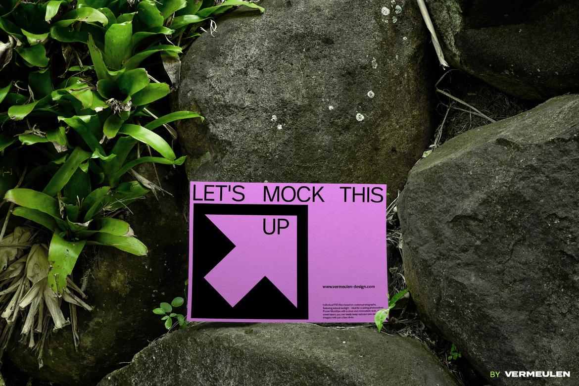 A3 Poster realistic Mockup / GW01|04
