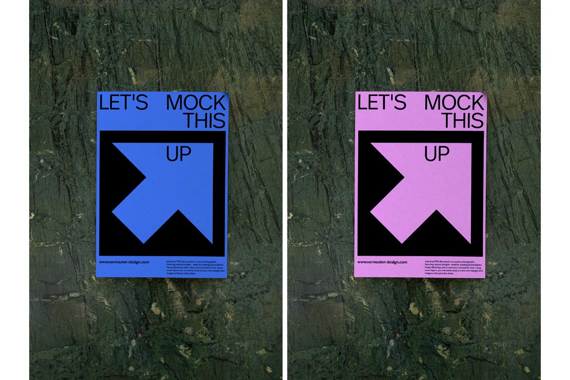 A3 Poster realistic Mockup / BCN01|02