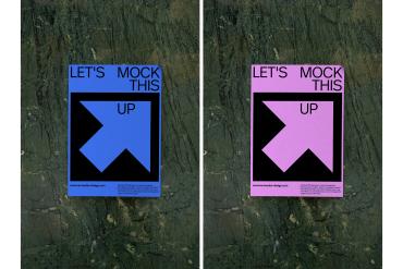 A3 Poster realistic Mockup / BCN01|02