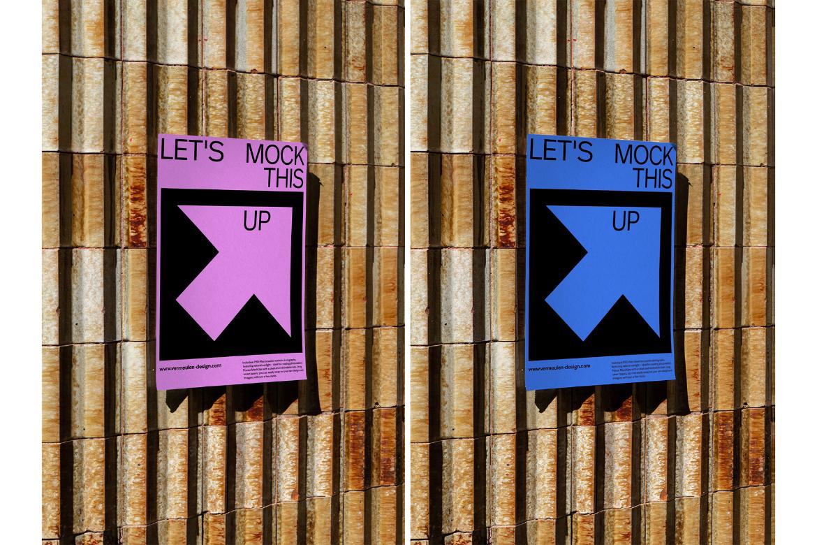 A3 Poster realistic Mockup / BCN01|03