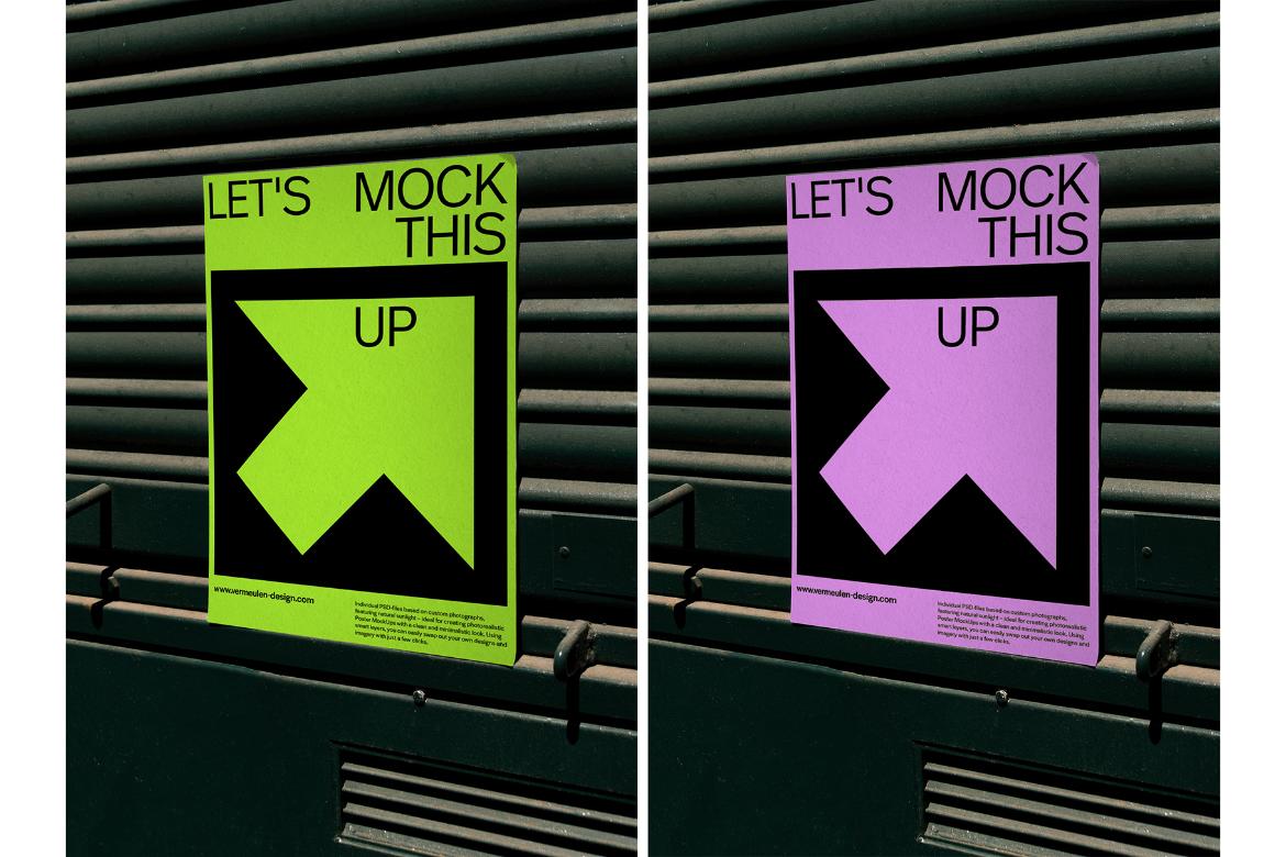 A3 Poster realistic Mockup / BCN01|06