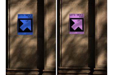 A3 Poster realistic Mockup / BCN01|07