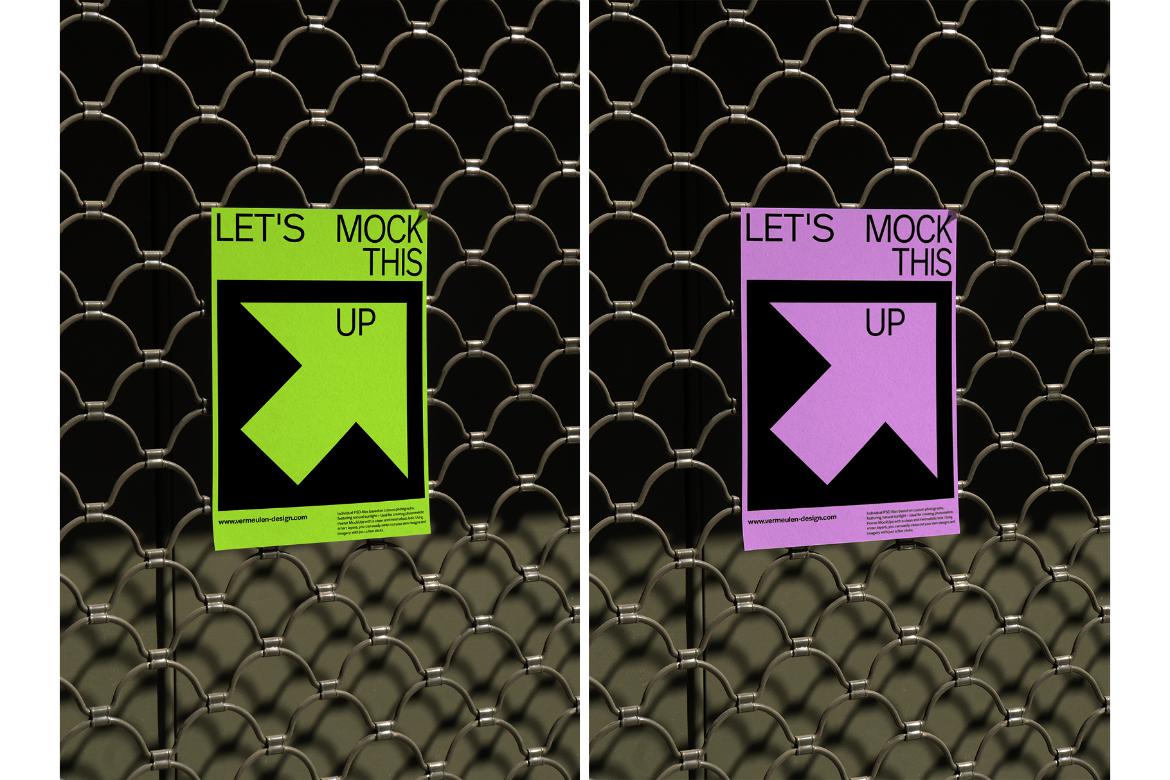 A3 Poster realistic Mockup / BCN01|08