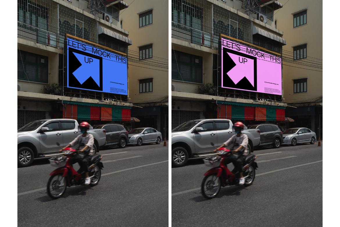Realistic Sign Billboard Mockup for Photoshop / VIET01|06