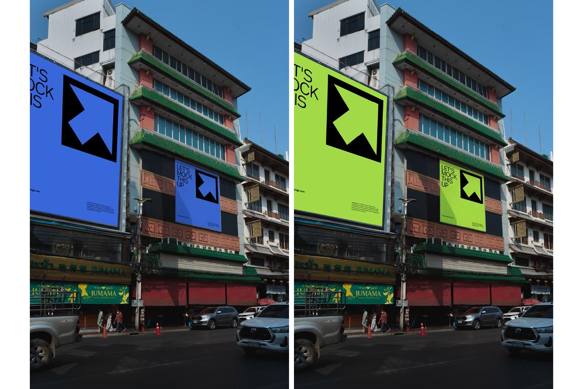 Realistic Sign Billboard Mockup for Photoshop / VIET01|08