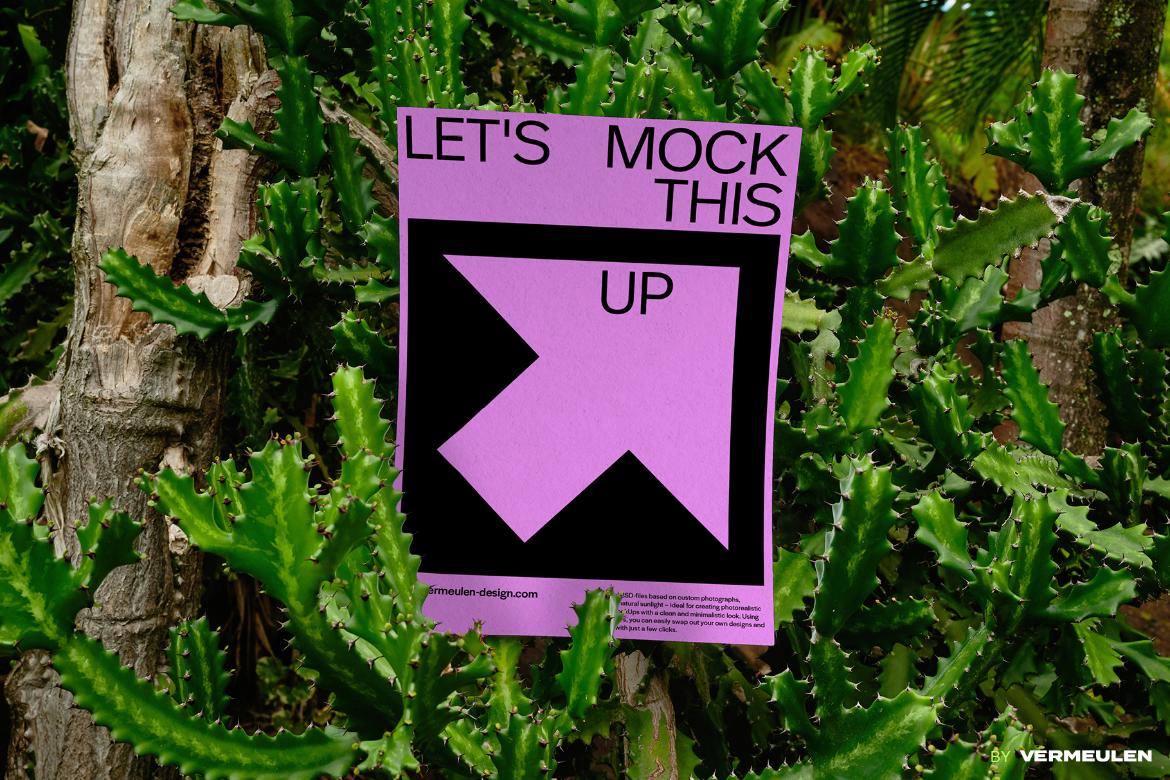 A3 Poster realistic Mockup / GW02|01