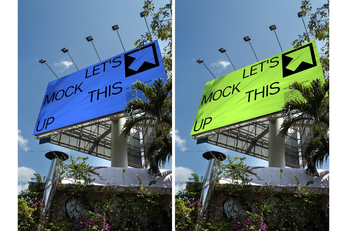 Realistic Sign Billboard Mockup for Photoshop / VIET01|03